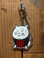 画像1: BALZAC × DEMENTIA THIRTEEN 『闇T熱中症猫』ACRYLIC KEYCHAIN (1)