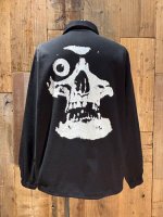 画像2: BALZAC “SKULL” 10.0oz. COTTON COACH JACKET (2)