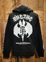 画像1: USUGROW BAT ZIP UP HOODIE（ブラック） (1)