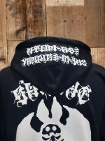 画像5: USUGROW BAT ZIP UP HOODIE（ブラック） (5)