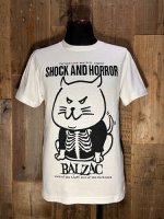 画像1: BALZAC × DEMENTIA THIRTEEN 骨T猫Tシャツ (1)