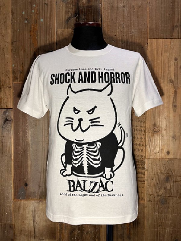 BALZAC × DEMENTIA THIRTEEN 骨T猫Tシャツ - SHOCKER
