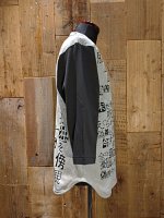 画像3: 『孤独を傍観するが故、』3/4スリーブ ベースボール Tシャツ (ヘザーグレー/スミクロ) (3)