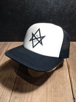 画像1: HEXAGRAM  MESH CAP（BK/WHパネル） (1)