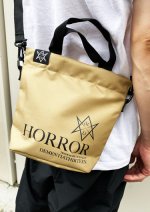 画像3: “HORROR” RECYCLE POLYESTER PURSE mini BAG（BEIGE） (3)