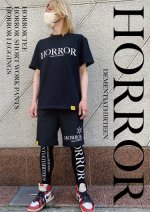 画像1: HORROR TEE (BK) (1)