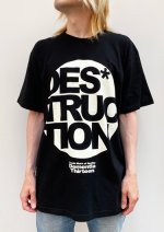 画像1: DES*TRUCTION TEE (ブラック) (1)
