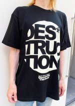 画像2: DES*TRUCTION TEE (ブラック) (2)