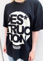 画像3: DES*TRUCTION TEE (ブラック) (3)