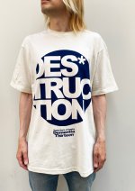 画像1: DES*TRUCTION TEE (ライトベージュ) (1)