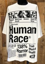 画像1: FUCKIN’ HUMAN RACE DROP SHOULDER TEE (オフホワイト) (1)