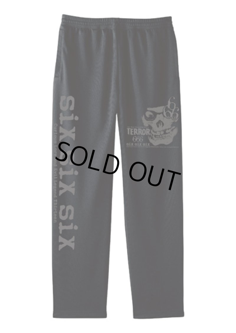 画像1: SKULL 666 LIGHT DRY ロング PANTS (4.4 オンス) 〜ブラック・ブラック〜 (1)