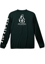 画像2: SKULL 666 LIGHT DRY ロングスリーブT-SHIRT (4.4 オンス) 〜ブラック・ホワイト〜 (2)