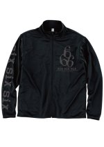 画像1: SKULL 666 LIGHT DRY ZIP JACKET (4.4 オンス) 〜ブラック・ブラック〜 (1)