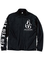 画像1: SKULL 666 LIGHT DRY ZIP JACKET (4.4 オンス) 〜ブラック・ホワイト〜 (1)