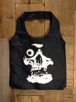 画像1: 非売品 BALZAC SKULL NYLON SHOPPING BAG (ブラック) (1)