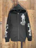 画像2: SHC 24th. ANNIVERSARY BALZAC×SHOCKER W-NAME ZIP UP HOODIE (BK/ターコイズグリーン) (2)