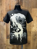 画像1: SHOCKER PUSHEAD BANDAGE SKULL 2025 T-SHIRT (BK/D.GY) (1)