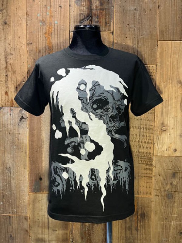 SHOCKER PUSHEAD BANDAGE SKULL 2025 T-SHIRT (BK/D.GY) - SHOCKER