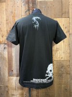 画像2: SHOCKER PUSHEAD BANDAGE SKULL 2025 T-SHIRT (BK/D.GY) (2)