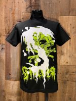 画像1: SHOCKER PUSHEAD BANDAGE SKULL 2025 T-SHIRT (BK/L.GR) (1)