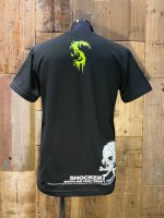 画像2: SHOCKER PUSHEAD BANDAGE SKULL 2025 T-SHIRT (BK/L.GR) (2)
