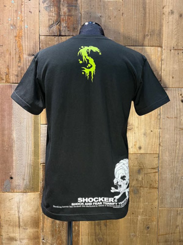 SHOCKER PUSHEAD BANDAGE SKULL 2025 T-SHIRT (BK/L.GR) - SHOCKER
