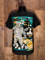 画像1: SHC 24th. ANNIVERSARY BALZAC×SHOCKER W-NAME T-SHIRT (BK/ターコイズグリーン) (1)